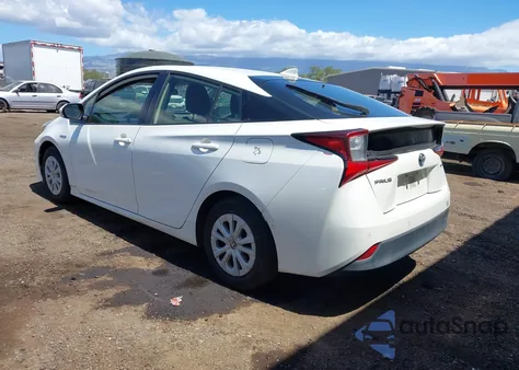 2019 Toyota Prius Le z USA, uszkodzony, nr VIN JTDKARFU3K3076981